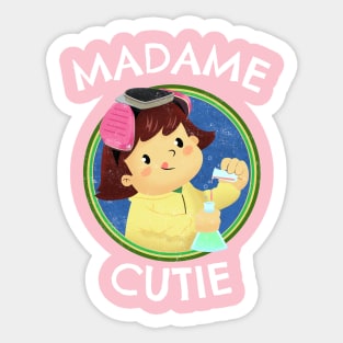 Marie Curie Cutie Sticker